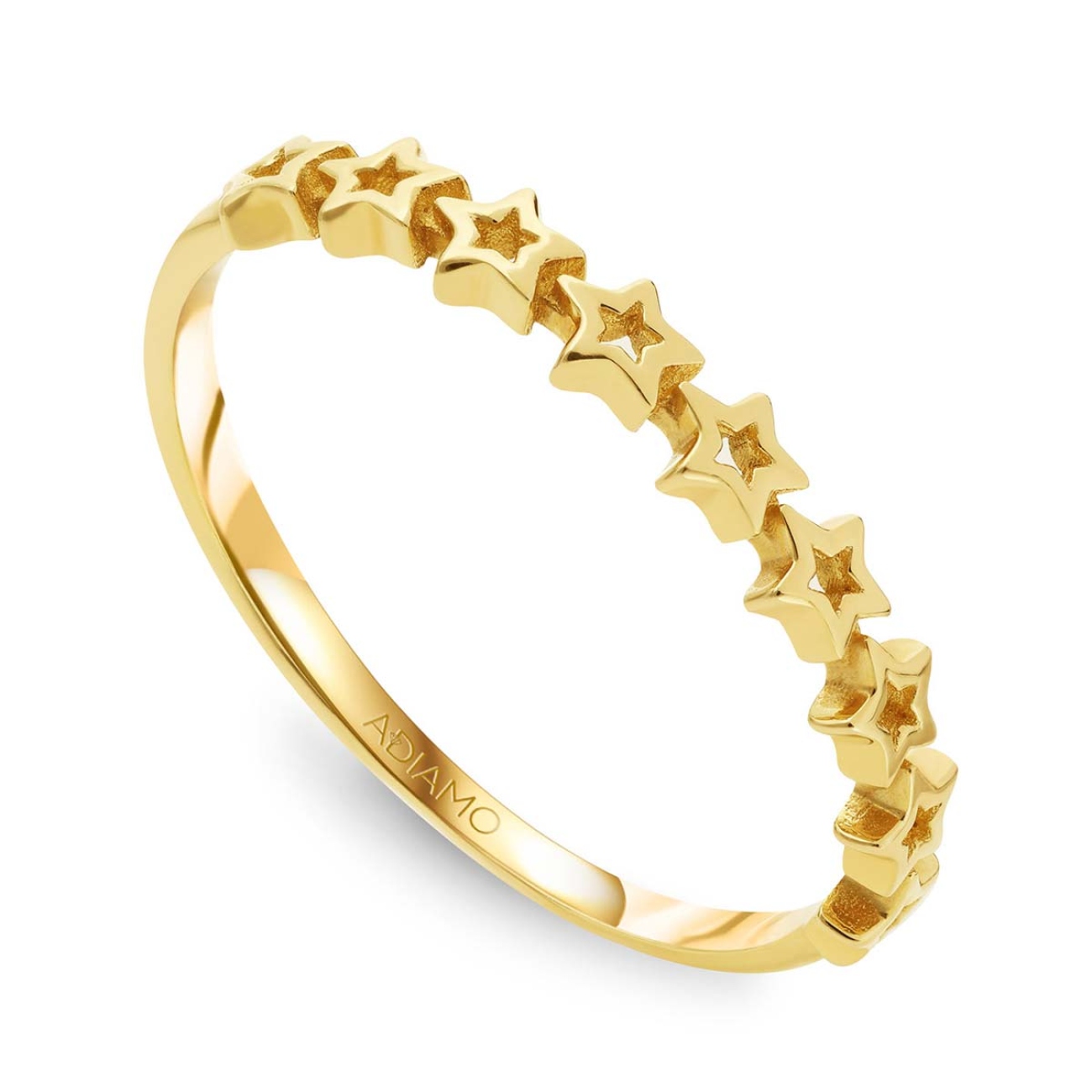 Pierścionek złoty gwiazdki (R6003 Y): 13