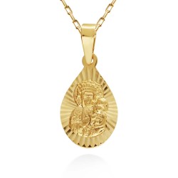 Medalik złoty Matka Boska (P6864 Y) - zdjęcie: 2