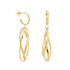 Kolczyki złote wiszące