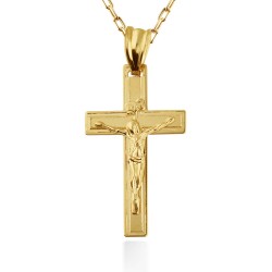 Zawieszka złota krzyżyk (P6004A) - zdjęcie: 2