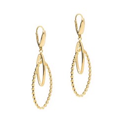 Kolczyki złote wiszące - zdjęcie: 2