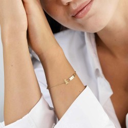 Bransoletka złota z blaszką - zdjęcie: 3