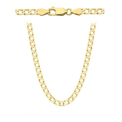 Łańcuszek złoty splot pancerka  50cm - 3,1mm - 7,9g (N35 Y)