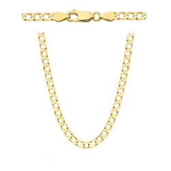 Łańcuszek złoty splot pancerka  50cm - 3,1mm - 7,9g (N35 Y) - zdjęcie: 2