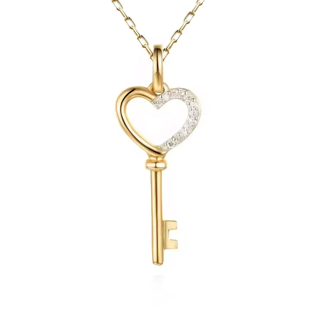 Zawieszka klucz z diamentami (P39901 Y)