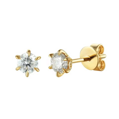 Kolczyki z diamentami (E65754 Y S 0,23ct)