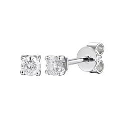 Kolczyki z diamentami (E34118 W S 0,10ct) - zdjęcie: 2