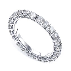 Pierścionek obrączkowy z diamentami (R85884): 7 - zdjęcie: 2