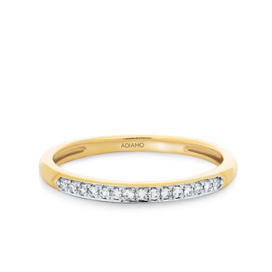 Pierścionek obrączkowy z diamentami (R71735 Y): 10