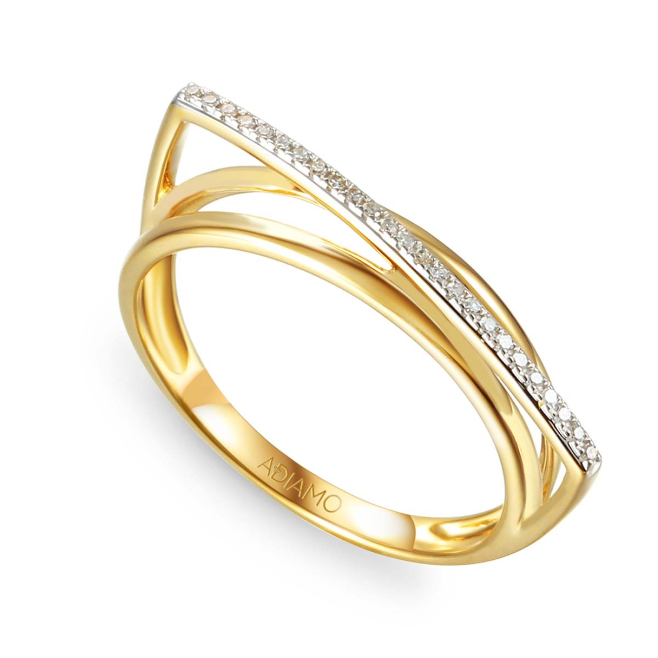 Pierścionek z diamentami (R67883 Y): 12