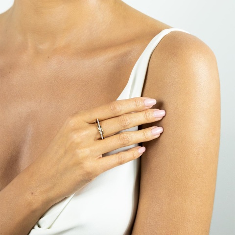 Pierścionek z diamentami (R67883 Y)