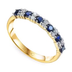 Pierścionek z szafirami i diamentami: 14 - zdjęcie: 2