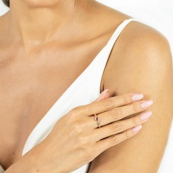 Pierścionek z rubinem i diamentami (R58013 Y RU): 7 - zdjęcie: 3