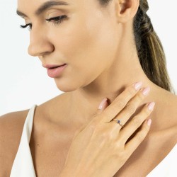 Pierścionek z szafirem i diamentami (R82444 Y SA): 8 - zdjęcie: 4