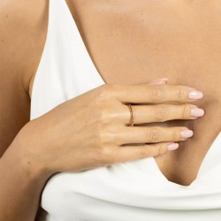 Pierścionek obrączkowy z granatami: 11 - zdjęcie: 3