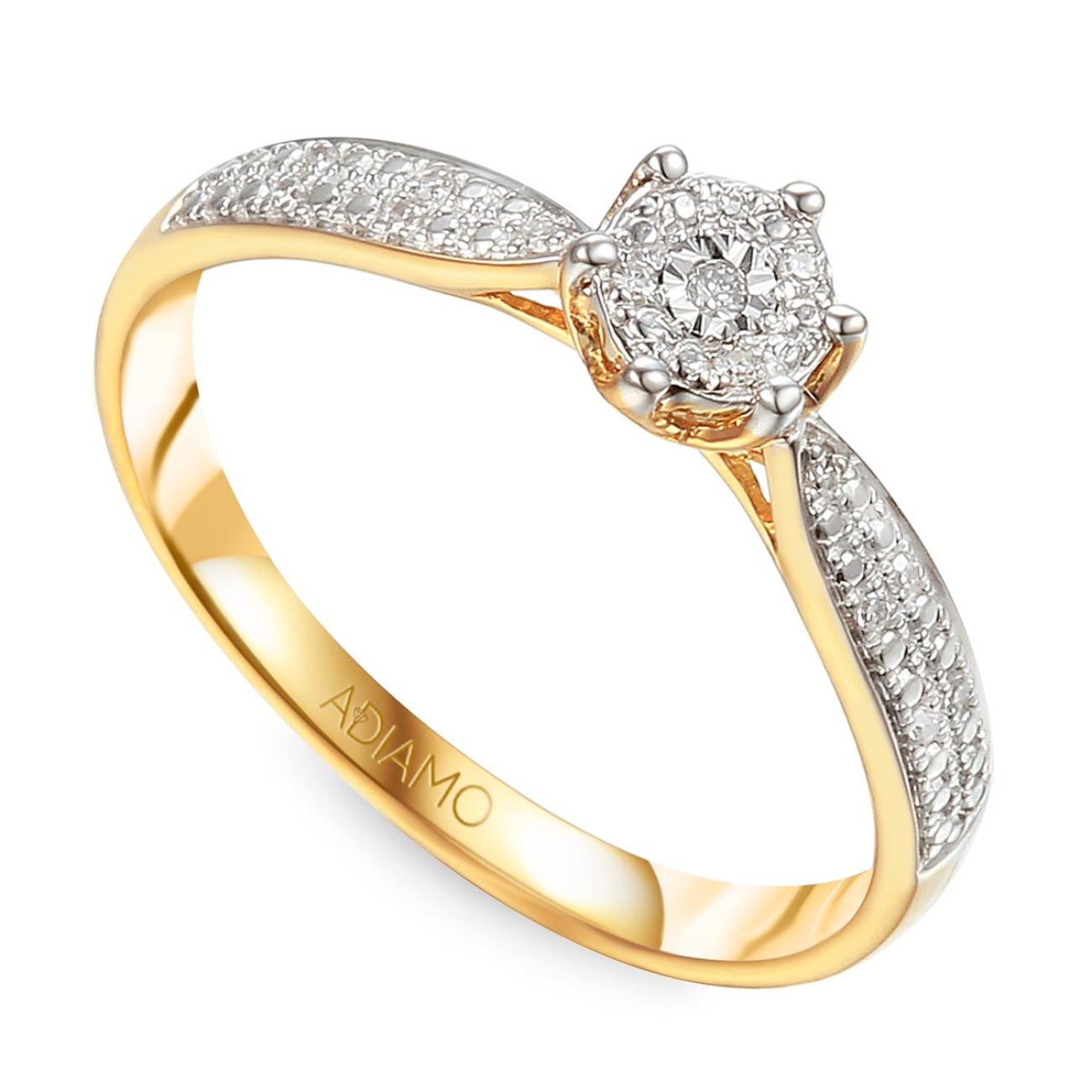 Pierścionek z diamentami, pr.585 73483 Y: 10