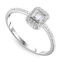 Pierścionek z diamentami, białe złoto (R70473 W): 7 - zdjęcie: 2