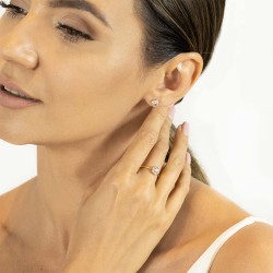 Pierścionek z morganitem i diamentami (R80096 R MR): 7 - zdjęcie: 3