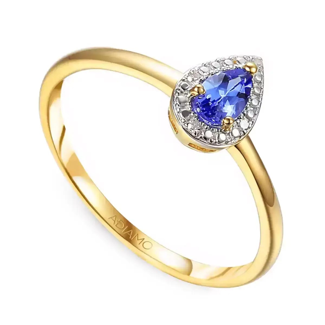 Pierścionek z tanzanitem i diamentami (R69348 Y T): 13