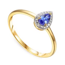 Pierścionek z tanzanitem i diamentami (R69348 Y T): 13 - zdjęcie: 2