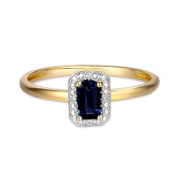 Pierścionek z szafirem i diamentami (R69346 Y SA): 13 - zdjęcie: 4