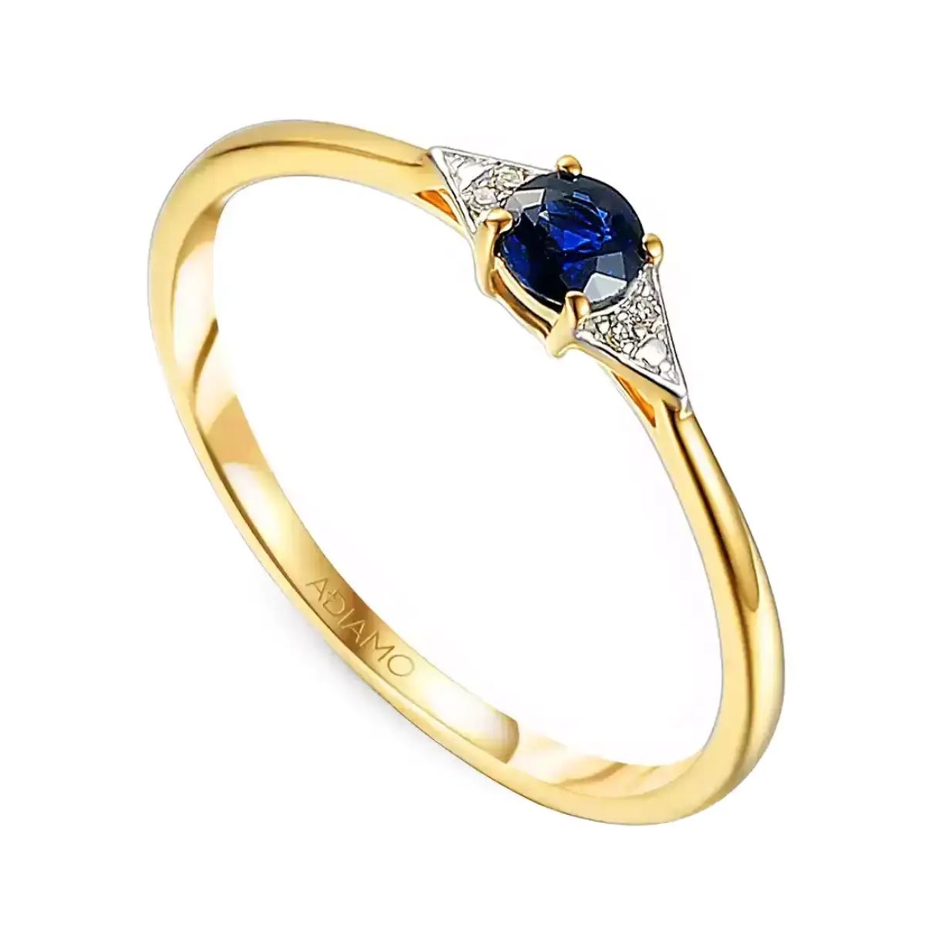 Pierścionek z szafirem i diamentami (R69324 Y SA): 12