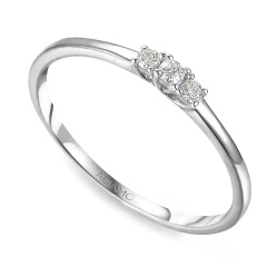 Pierścionek z diamentami (R69342 W)