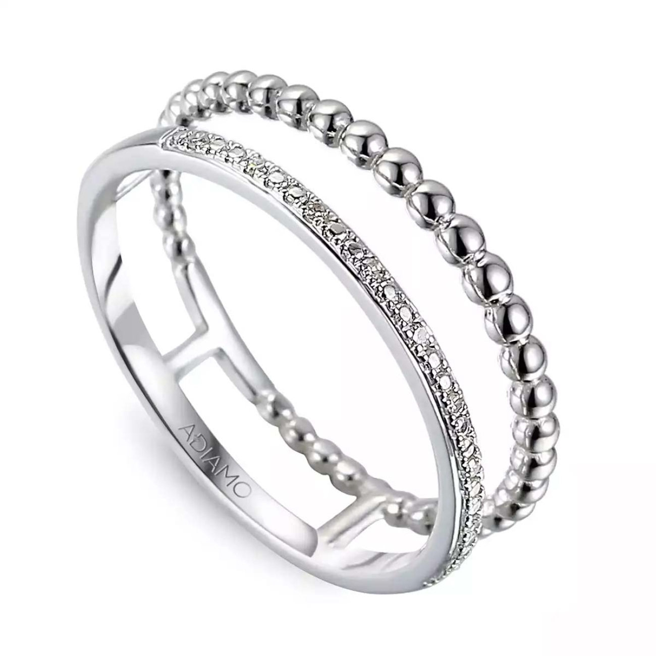 Pierścionek z diamentami (R69946 W): 10