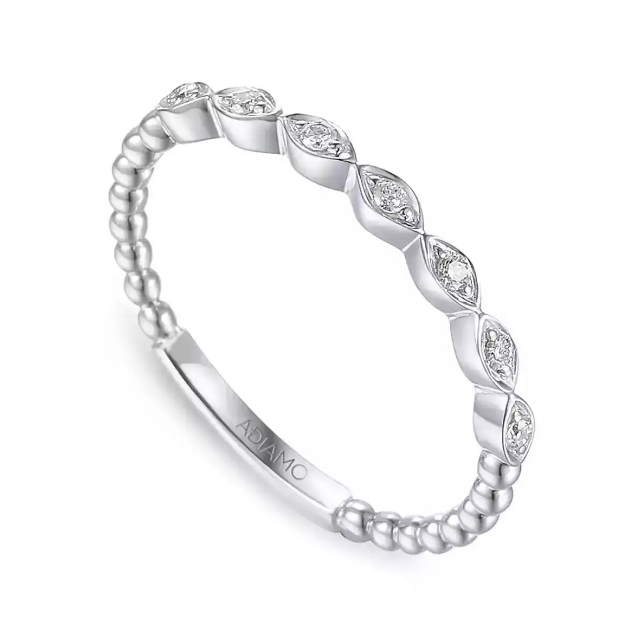 Pierścionek z diamentami (R61163 W): 8