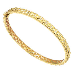 Bransoletka bangle z diamentami (B09398 Y) - zdjęcie: 2