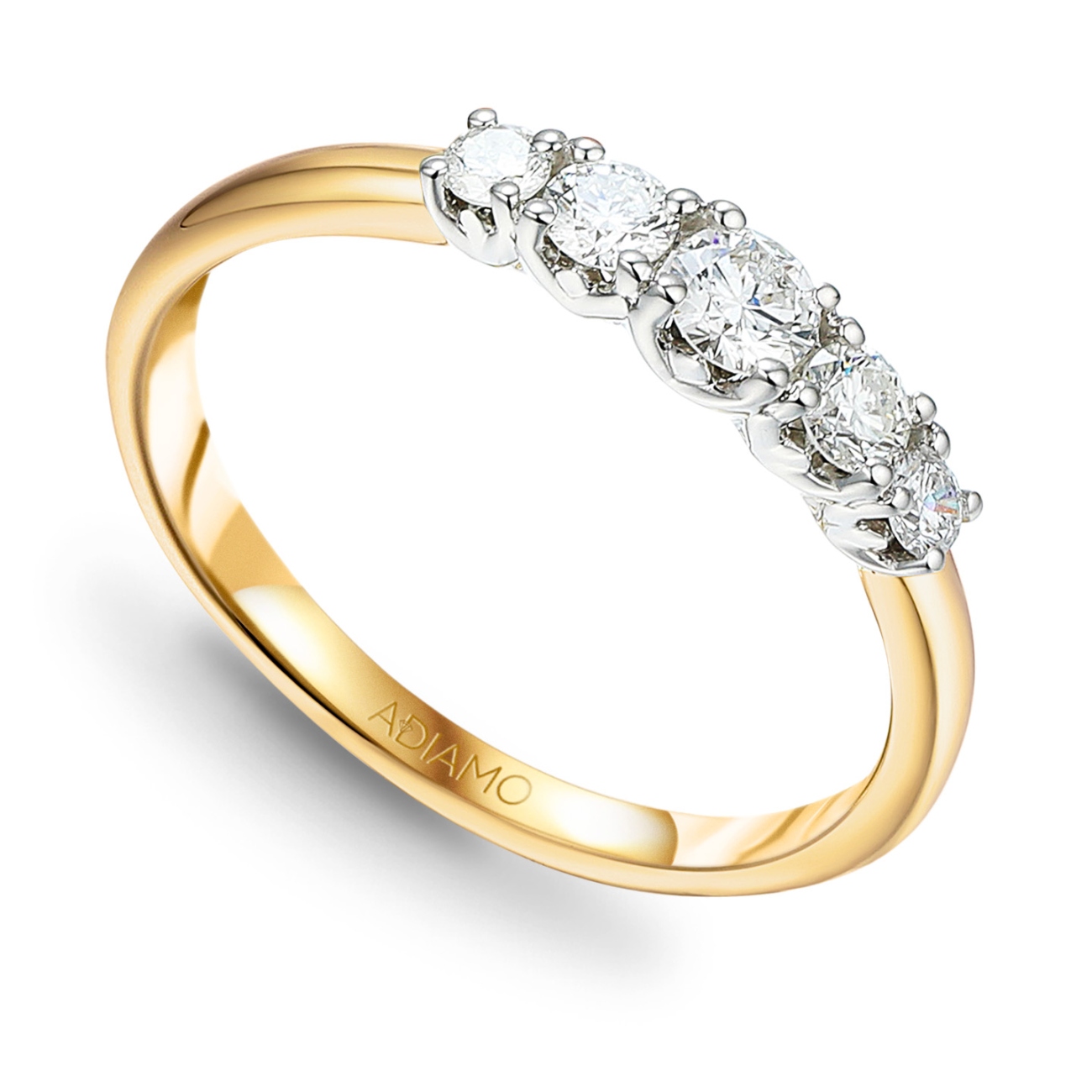 Pierścionek z diamentami (R92535 YW): 14