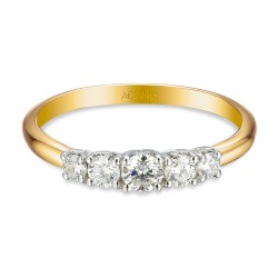 Pierścionek z diamentami (R92535 YW): 14 - zdjęcie: 4