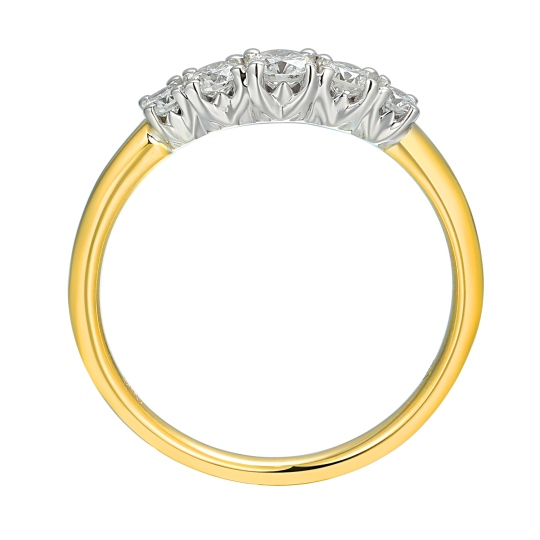 Pierścionek z diamentami (R92535 YW): 14