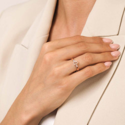 Pierścionek z morganitem i diamentami (R84147 R MR): 7 - zdjęcie: 5