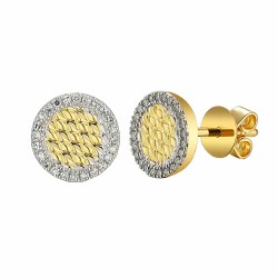 Kolczyki z diamentami (E94451 Y S) - zdjęcie: 2