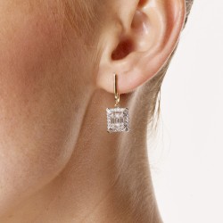 Kolczyki z diamentami (E53667 Y A) - zdjęcie: 3