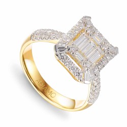 Pierścionek z diamentami (R53667 Y): 10 - zdjęcie: 2