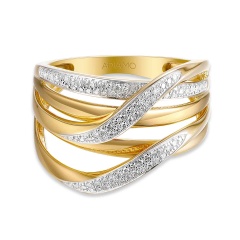 Pierścionek z diamentami (R67882 Y)