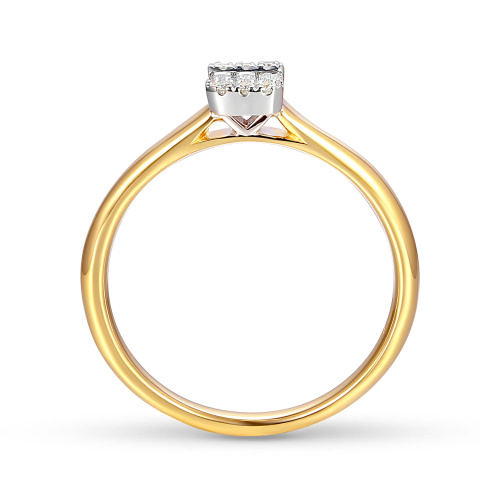 Pierścionek z diamentami (R80434 YW)