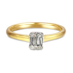 Pierścionek z diamentami (R80434 YW): 22 - zdjęcie: 3