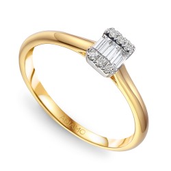 Pierścionek z diamentami (R80434 YW): 22 - zdjęcie: 2