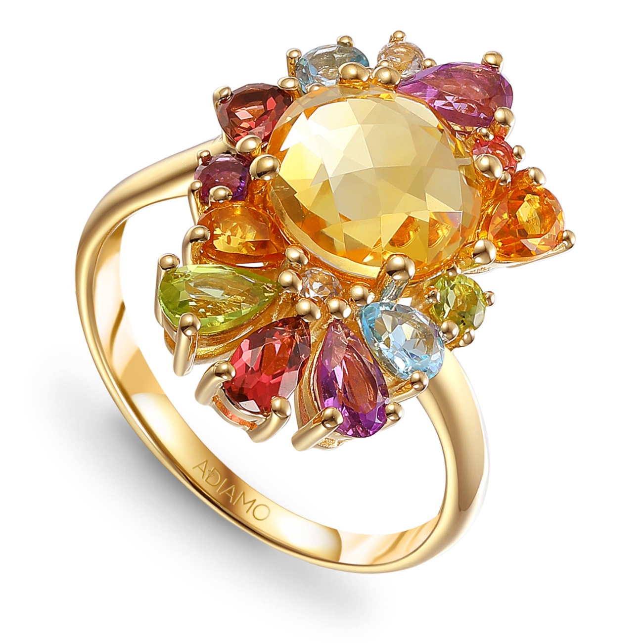 Pierścionek z kolorowymi kamieniami (R88900 Y): 8