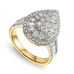 Pierścionek z diamentami (R90062 Y): 7 - zdjęcie: 2