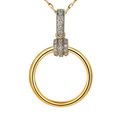 Zawieszka z diamentami (P90384 Y) - zdjęcie: 2