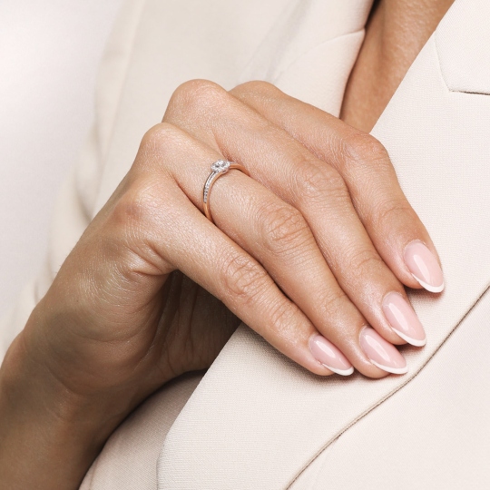 Pierścionek z diamentami (R46940 YW): 14