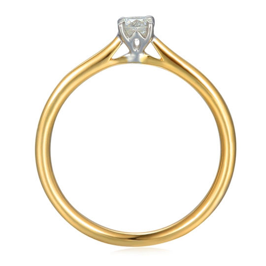 Pierścionek z diamentem R65478 YW: 7