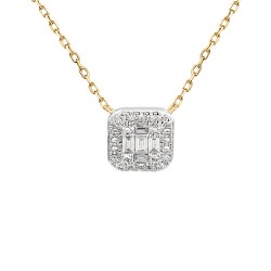 Naszyjnik z diamentami (N11582 Y C) - zdjęcie: 2