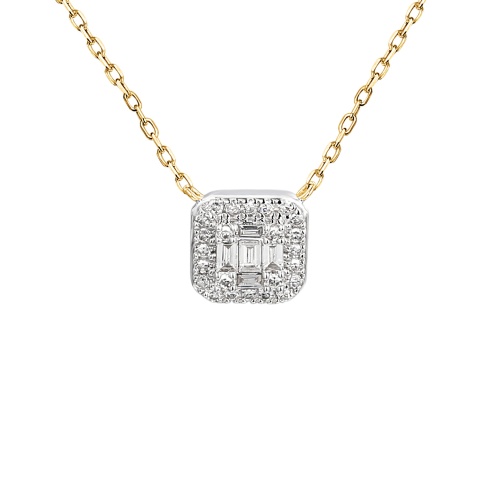 Naszyjnik z diamentami (N11582 Y C)