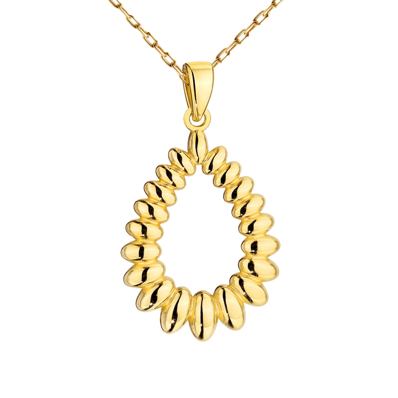 Zawieszka złota łezka (P70704 Y)