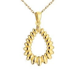 Zawieszka złota łezka (P70704 Y) - zdjęcie: 2